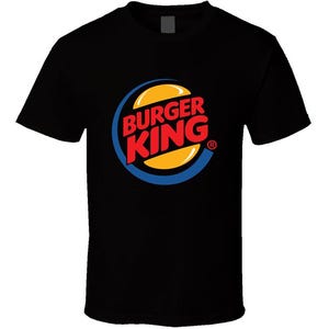 Burger King Retro Logo Fast Food Restaurant Funny Hypebeast T Shirt