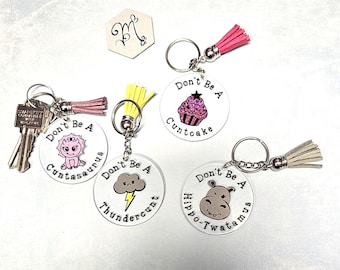 Llavero grosero, llavero de acrílico, regalo para amiga, regalo de coño,