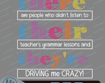 SVG de la Policía Gramatical, PNG de Gramática "They're Their There"