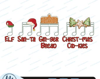 SVG de profesor de música navideña, SVG de ritmo de notas musicales, PNG de aplausos rítmicos