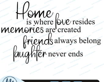 Definición de hogar para imprimir, Regalo de inauguración, Decoración del hogar, Frase para pared, Definición imprimible, El hogar es donde reside el amor