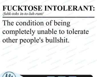 SVG intolerante a la mierda, PNG divertido, SVG sarcástico, imagen con palabrotas