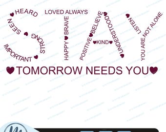 SVG «Quédate», PNG «Mañana te necesita», salud mental, prevención del suicidio