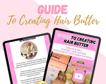 Natural Hair Butter Recipe Guide: DIY Hair Care (Digital Download)