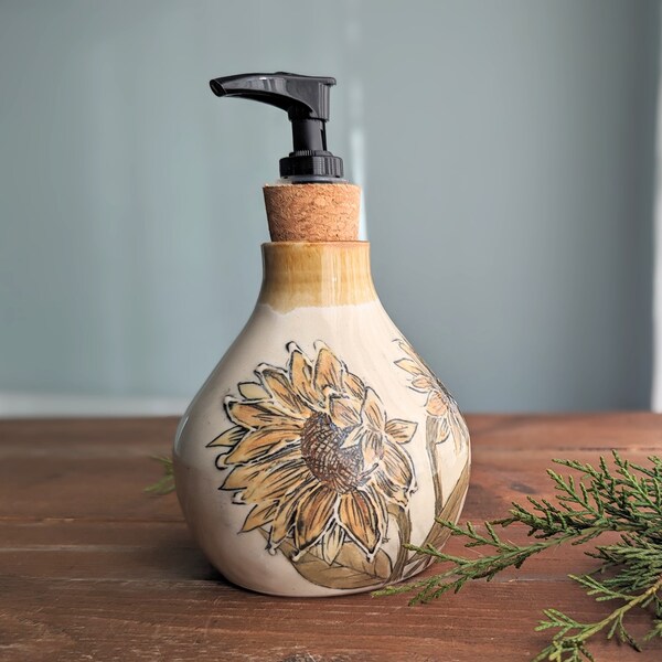Pottery Soap Dispensers Etsy