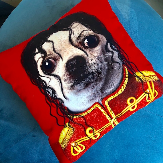 Michael Jackson Dog Chihuahua Pop Art Pillow Case Etsy