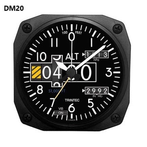 Trintec Modern Aviation Inspired Instrument Alarm Clocks choose from 5 different styles. Look at photos and choose which one you want!