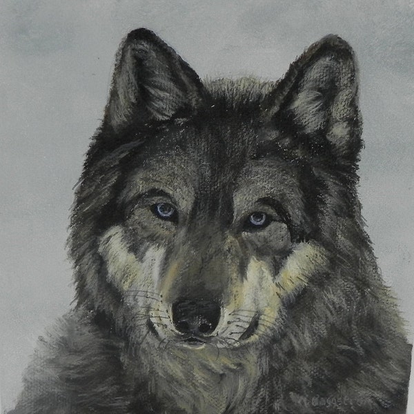 Gray Wolf Art - Etsy