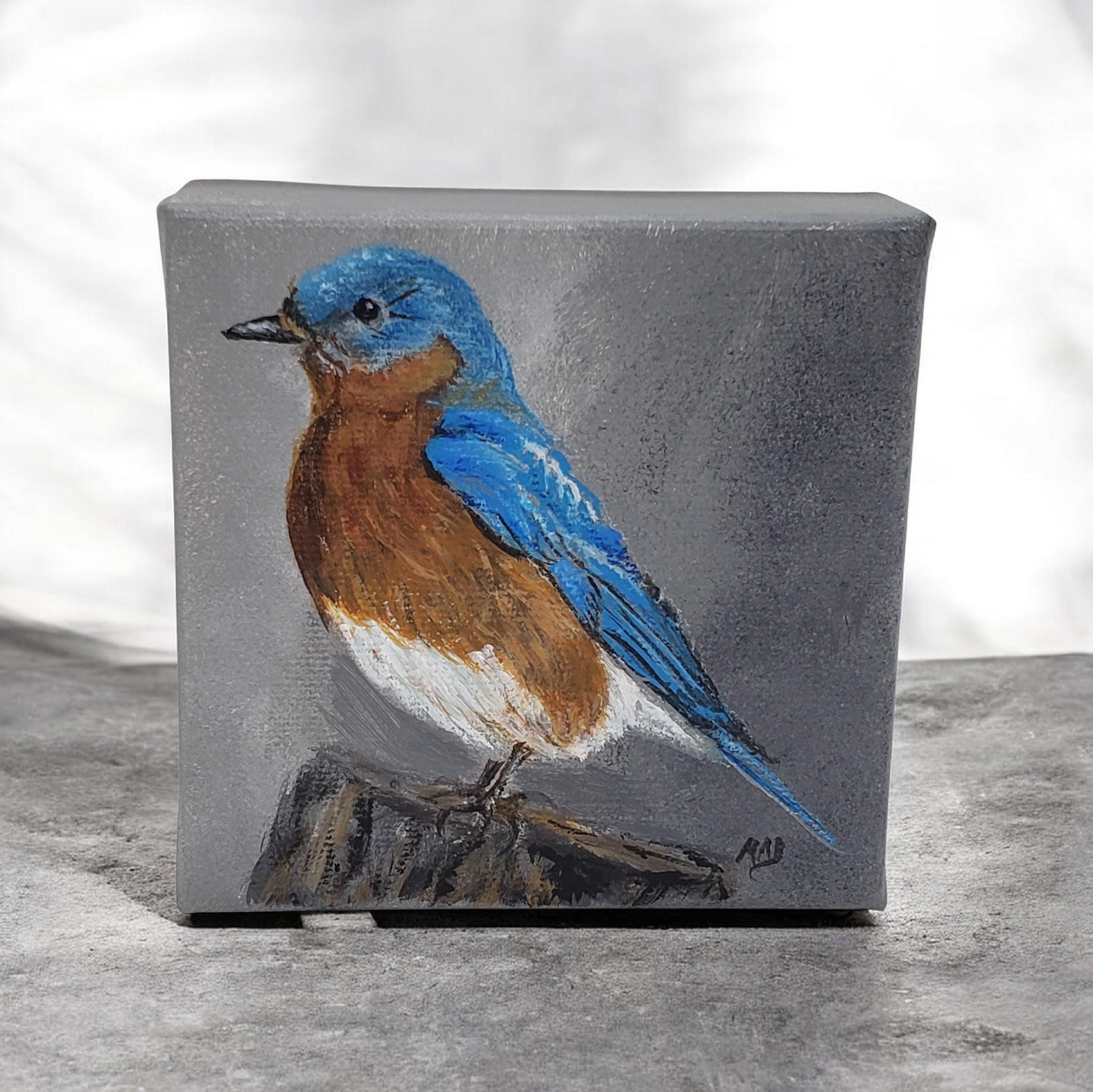Bluebird Painting Original - Etsy