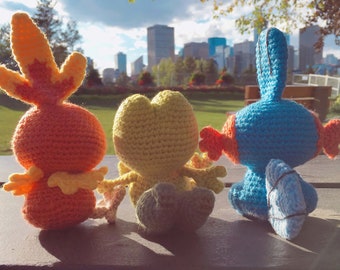 Torchic, Mudkip, & Treecko // PATTERN PACK (PDF)