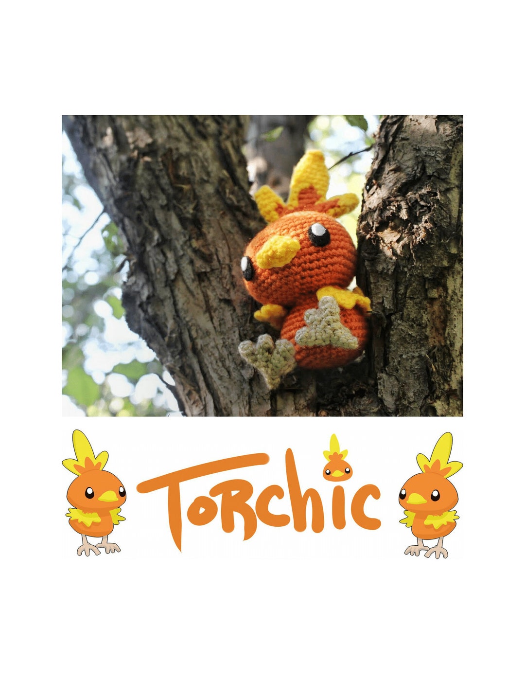 Torchic Pattern Torchic // PATTERN (PDF) - Etsy
