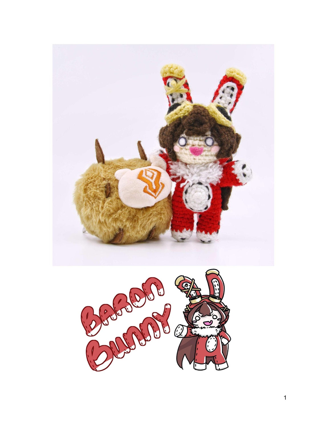 Baron Bunny // PATTERN - Etsy