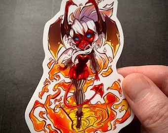 Raya Large Succubus Anime Girl Vinyl Sticker