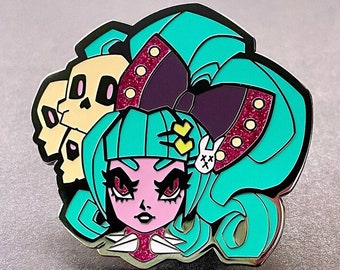 Gothic Lolita Anime Girl Hard Enamel Pin