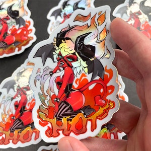 Raya Sexy Succubus Anime Girl Holographic Sticker