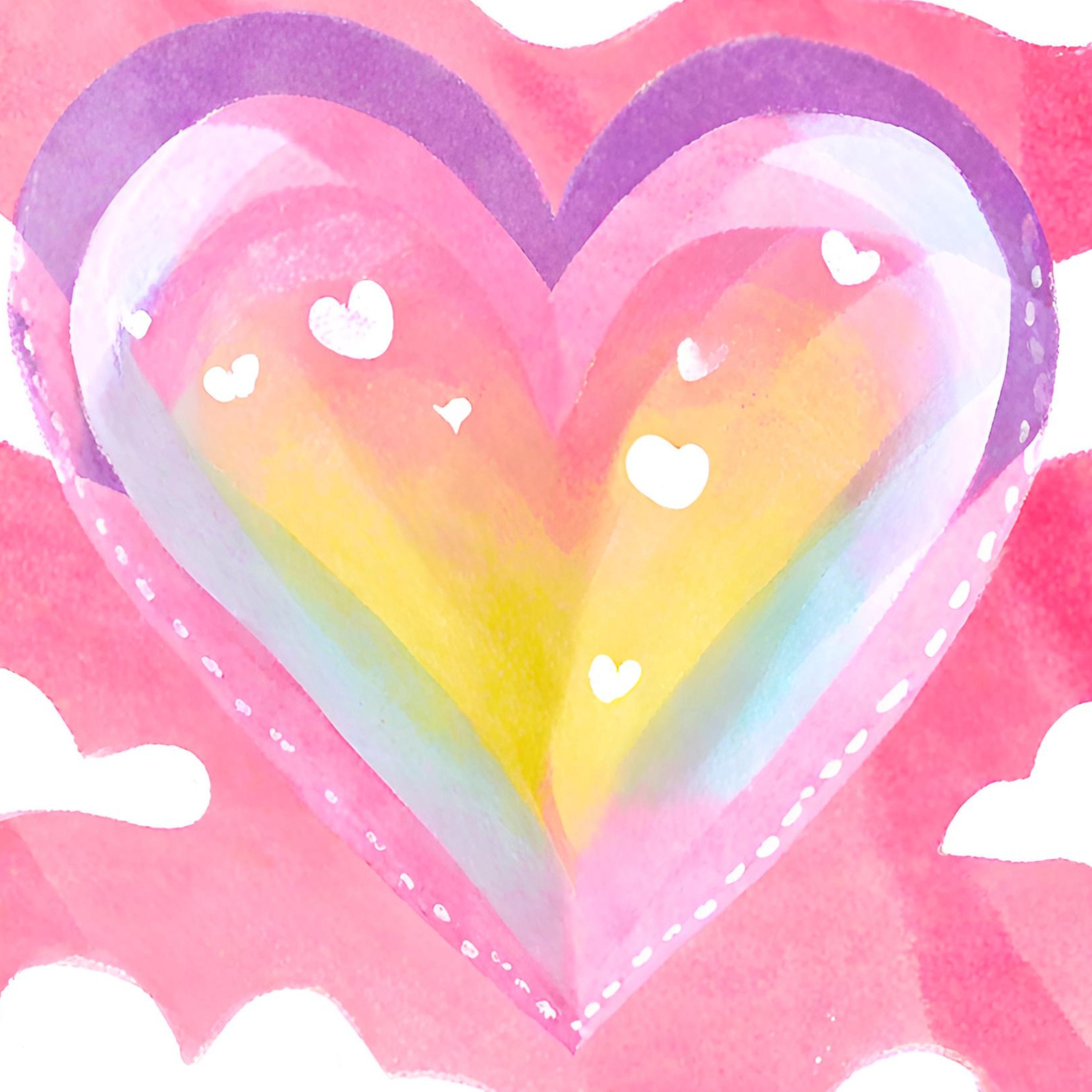 Watercolor Pink Hearts Clipart, 3 Png Files, INSTANT DOWNLOAD - Etsy