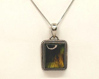 Sterling Labradorite Pendant Necklace
