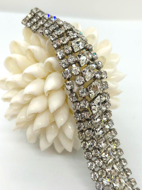 Weiss Rhinestone Statement Bracelet - image 2