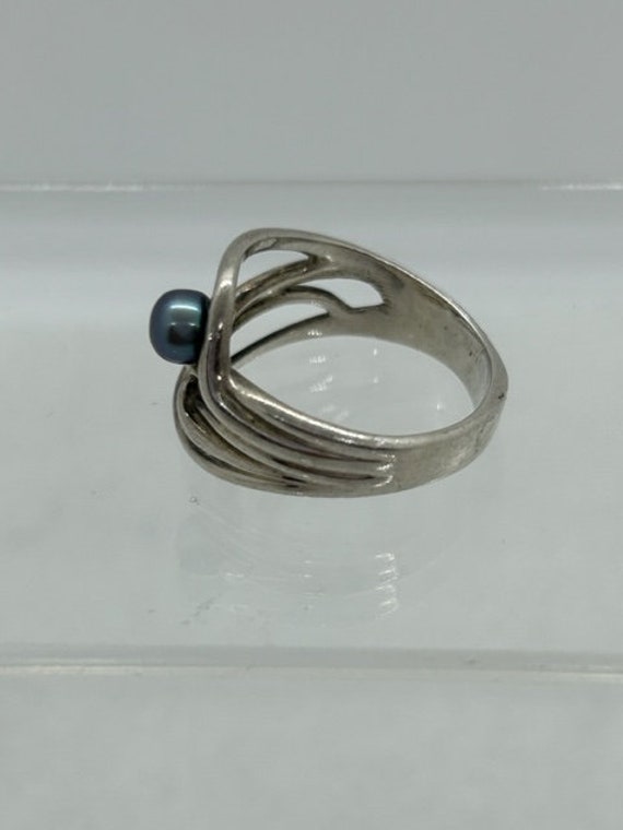 Sterling Silver Pearl Ring - image 2