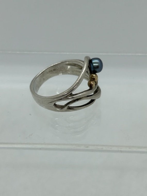 Sterling Silver Pearl Ring - image 3