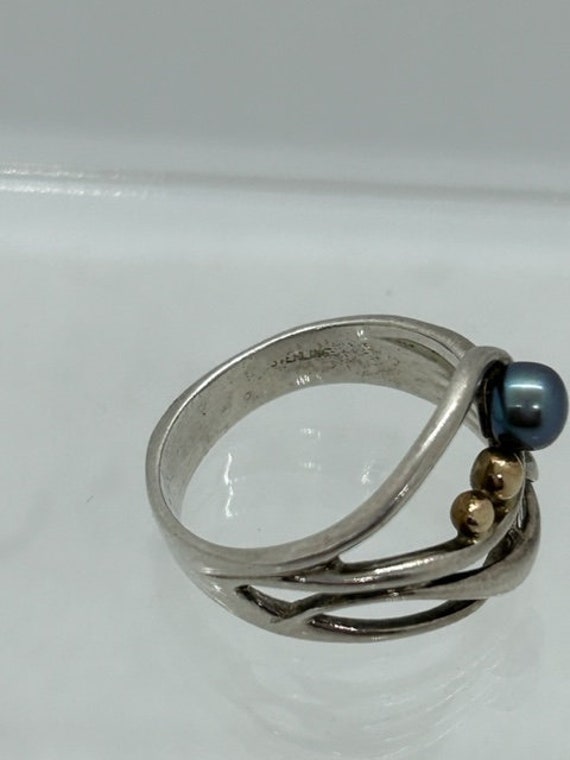 Sterling Silver Pearl Ring - image 5