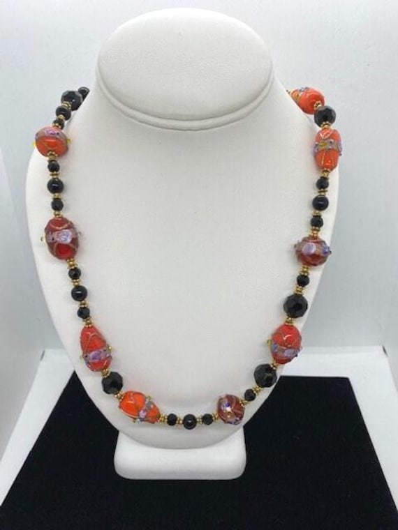 Venetian Wedding Cake Bead Necklace