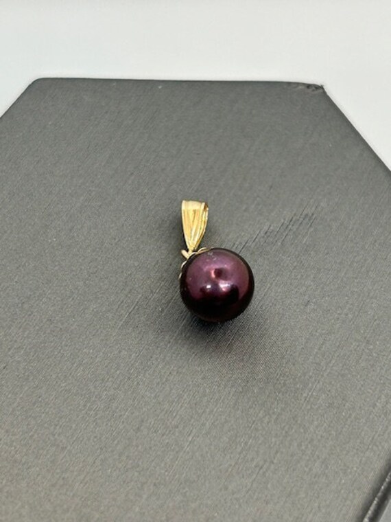 14K Gold Tahitian Pearl Pendant