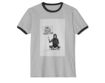 Unisex bomulls-Ringer-t-shirt