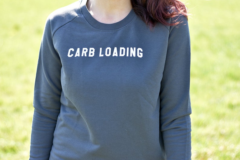 Carb Loading Sweater Running Clothing Running Sweater Etsy
