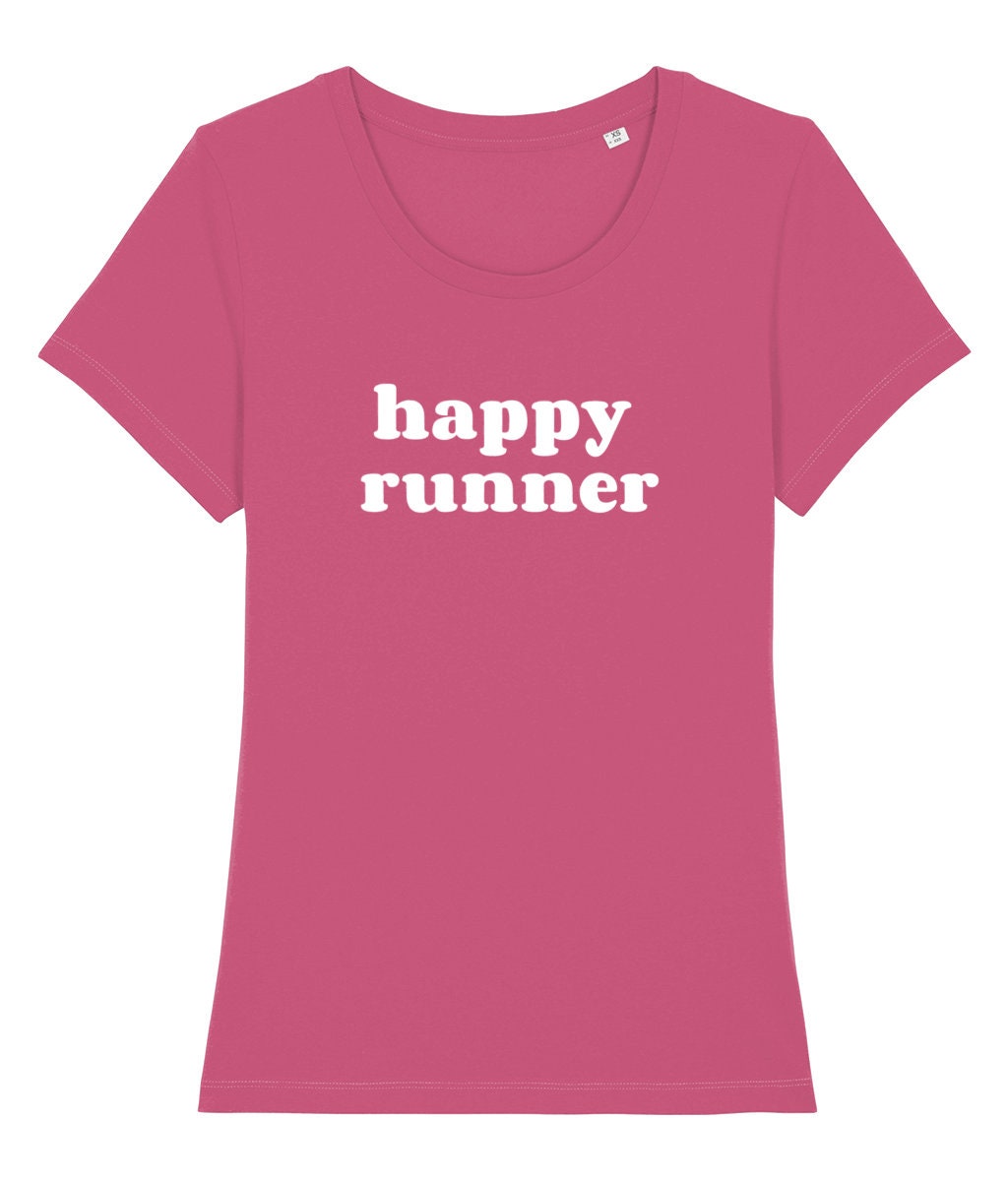 Happy Runner Tshirt. Gifts for runners. Marathon. Runner Etsy