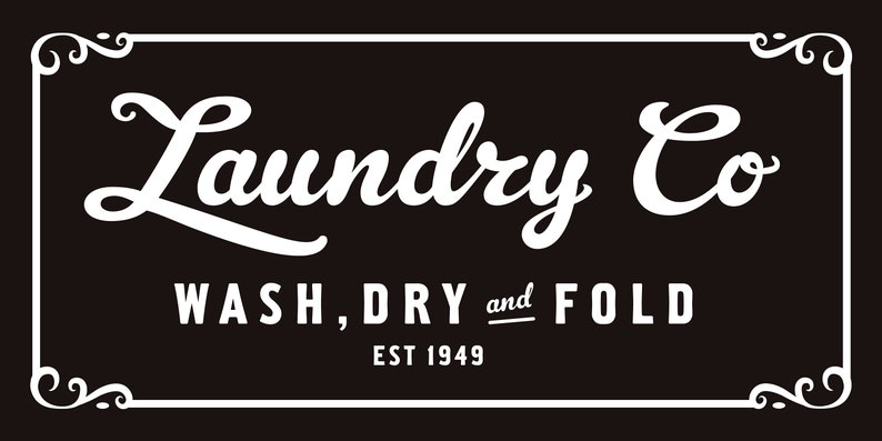 Download Vintage Laundry Room Sign Digital Download Print or svg | Etsy