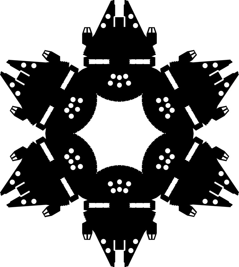 Download Star Wars snowflakes SVG cut file for Cricut | Etsy