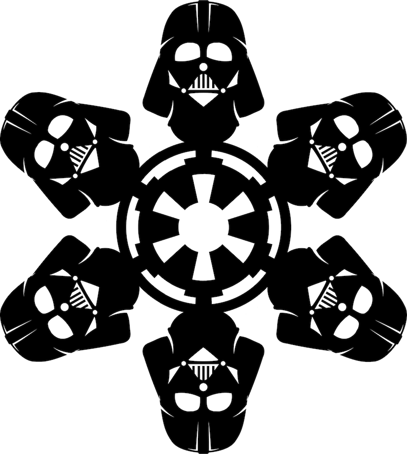 Download Star Wars snowflakes SVG cut file for Cricut | Etsy