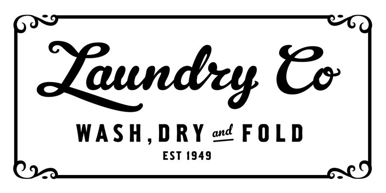 Vintage Laundry Room Sign Digital Download Print or svg | Etsy