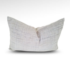 Designer, Woven, Neutral, Boho, Modern, Farmhouse, Coastal, Lumbar, Pillow Cover, Throw Pillow, 18 x 12