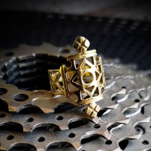 Brass or Silver Plated Berber Tuareg Unisex Ring-Ethnic Jewels-New Collection-North African Heritage Jewels-Tribal Ring-Tribal Fusion Jewels