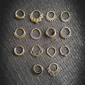 New Collection Brass Septums Piercing-1.2mmx10mm-Helix Piercing-Gypsy Jewelry-Unisex-Boho Jewels-Body Modification-Tragus Piercing