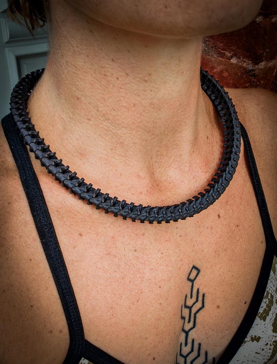 Unique Tribal Original Snake Bones Half Polished Vertebraes Unisex