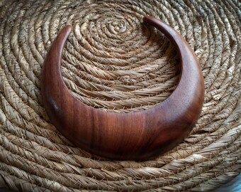 Sono Wood Large Curved Choker-Organic Jewelry-Boho Necklace-New Collection-Gypsy Jewelry-Goddess Jewels-Ethnic-Tribal Choker