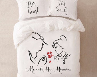 couples bedding etsy