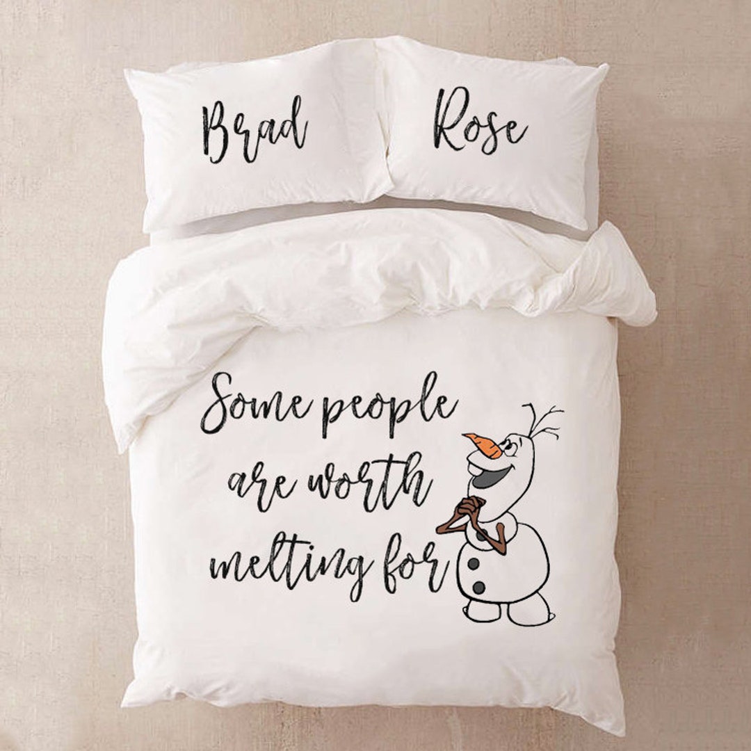 Funny Bedding for Couples Gift for Couples Frozen Bedding Set Etsy
