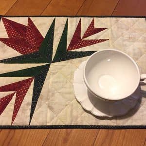Christmas Quilt Pattern Place Mat PDF
