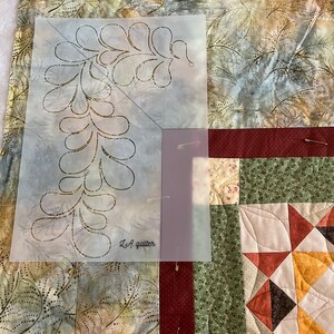 Set of three border stencils