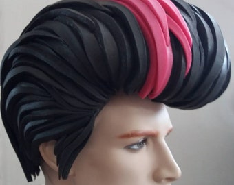 pink elvis wig