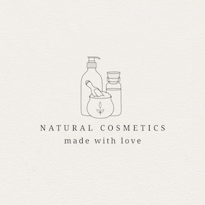Vorgefertigtes Logo Design-Spa Salon Branding-Naturkosmetik-Beauty Center-Feminines individualisierbares Logo-Skincare Logo-Organic-Wellness Logo