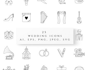 ウェディングアイコン PNG、ウェディングロゴ要素 SVG、Instagram ハイライト、ウェディングアイコンクリップアート、ウェディングイラスト、ウェディングラインアイコン、ウェディングパーティー