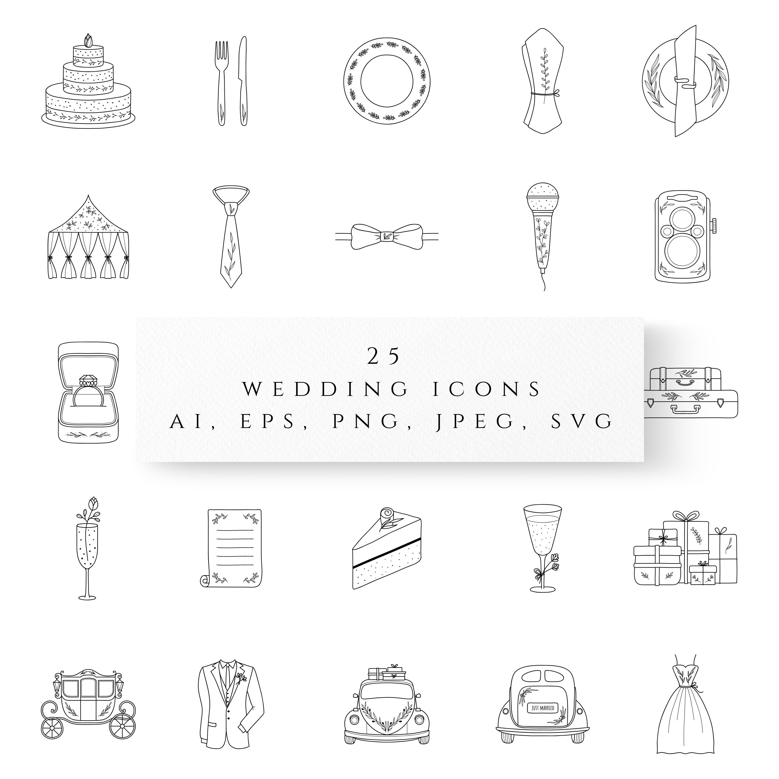 Download Wedding Icons Pngwedding Logo Elements Svg Instagram Etsy