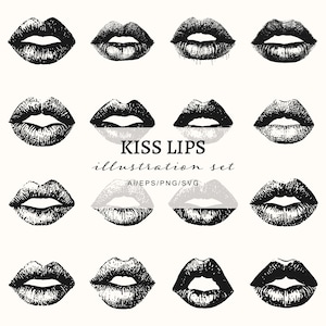 Lippen svg, lippenstift png, lippen vector, Valentijnsdag svg, Kissy Lips png, sublimatiebestand, Kiss png, Women's Lips, Love svg, Instant Download