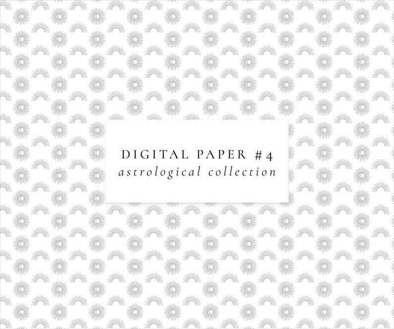 Zodiac Symbol Digital Paper Set/celestial Seamless - Etsy