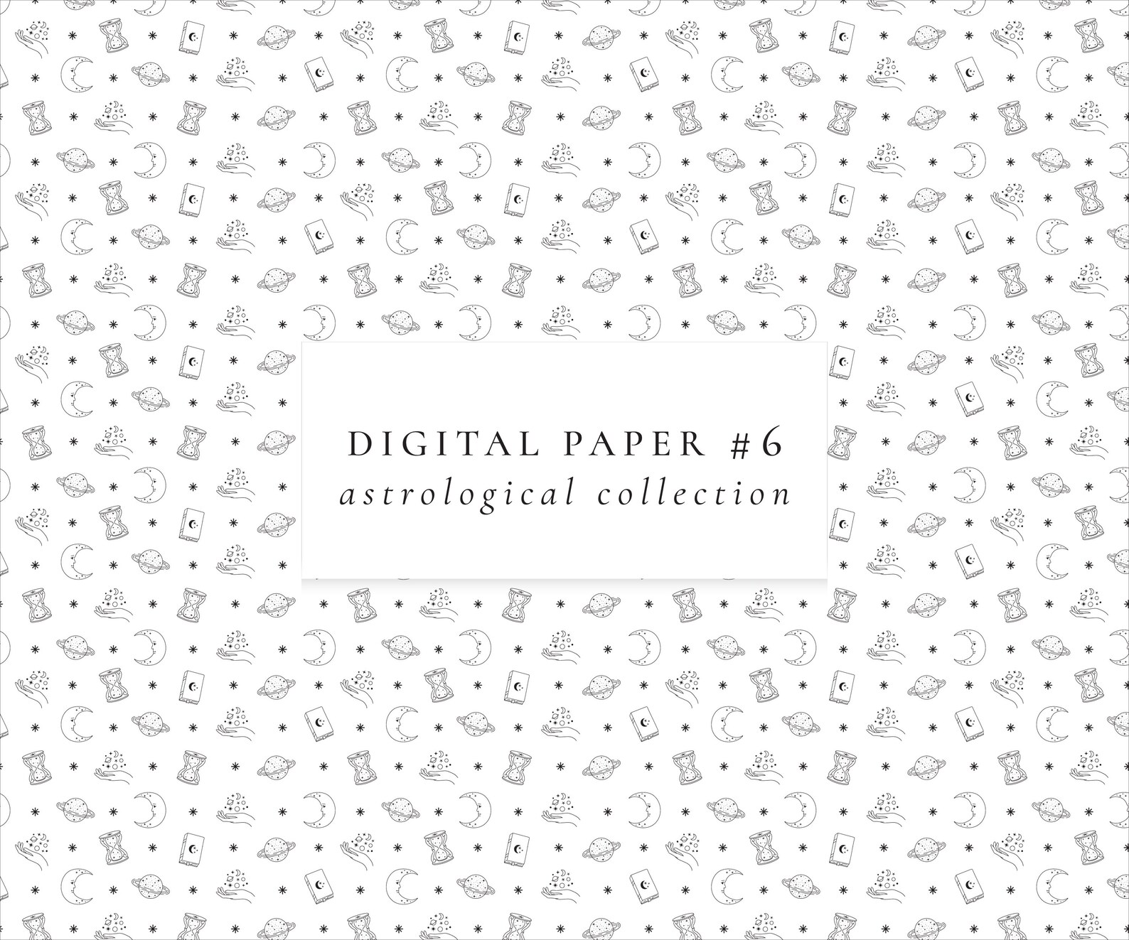 Zodiac Symbol Digital Paper Set/celestial Seamless - Etsy